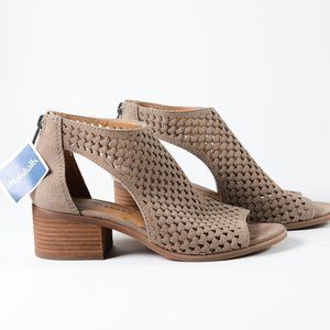 NEW Lucky Brand Nacria Suede Block Heels